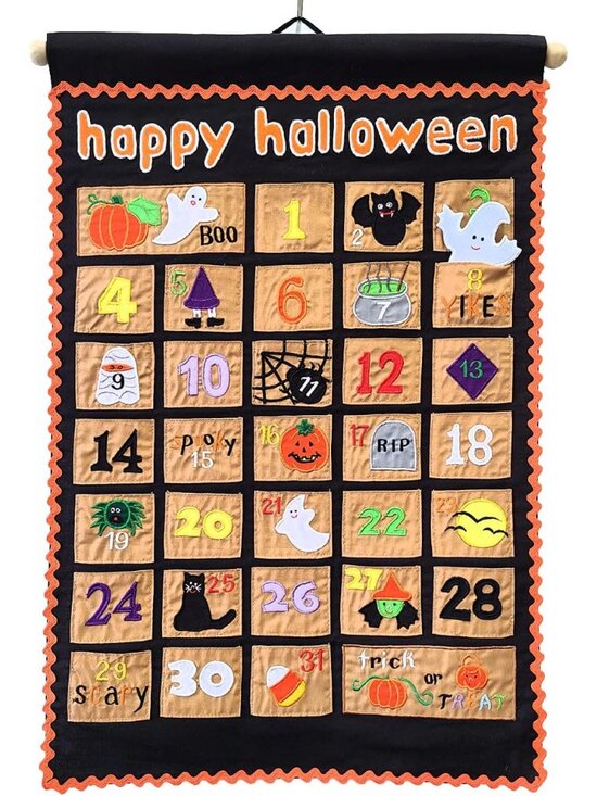 Other - Happy Halloween Advent Countdown Calendar Decoration for Kids and Family by | Wa